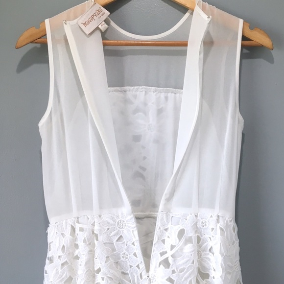 Keepsake The Label Fit & Flare ‘Reach for the Sun’ White Lace Dress - Picture 4 of 8